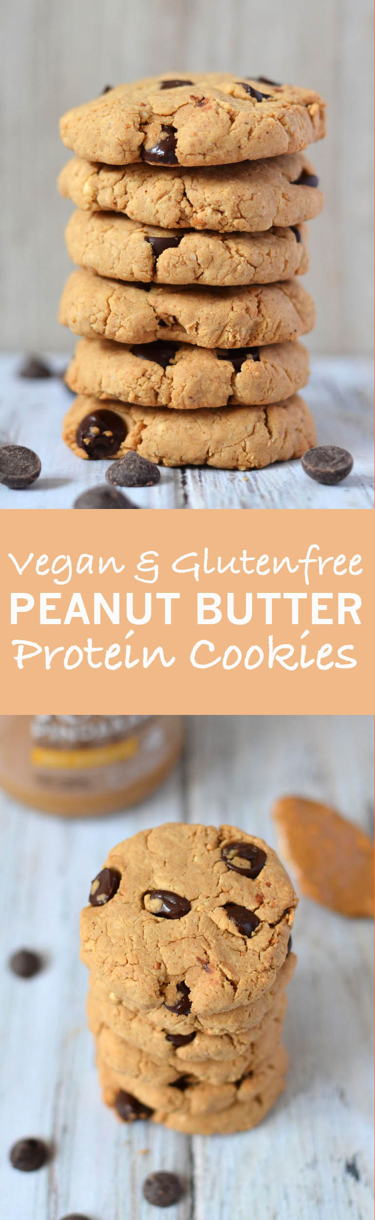 Vegan Peanut Butter Protein Cookies - Vegan eiwitrijke pindakaas koekjes