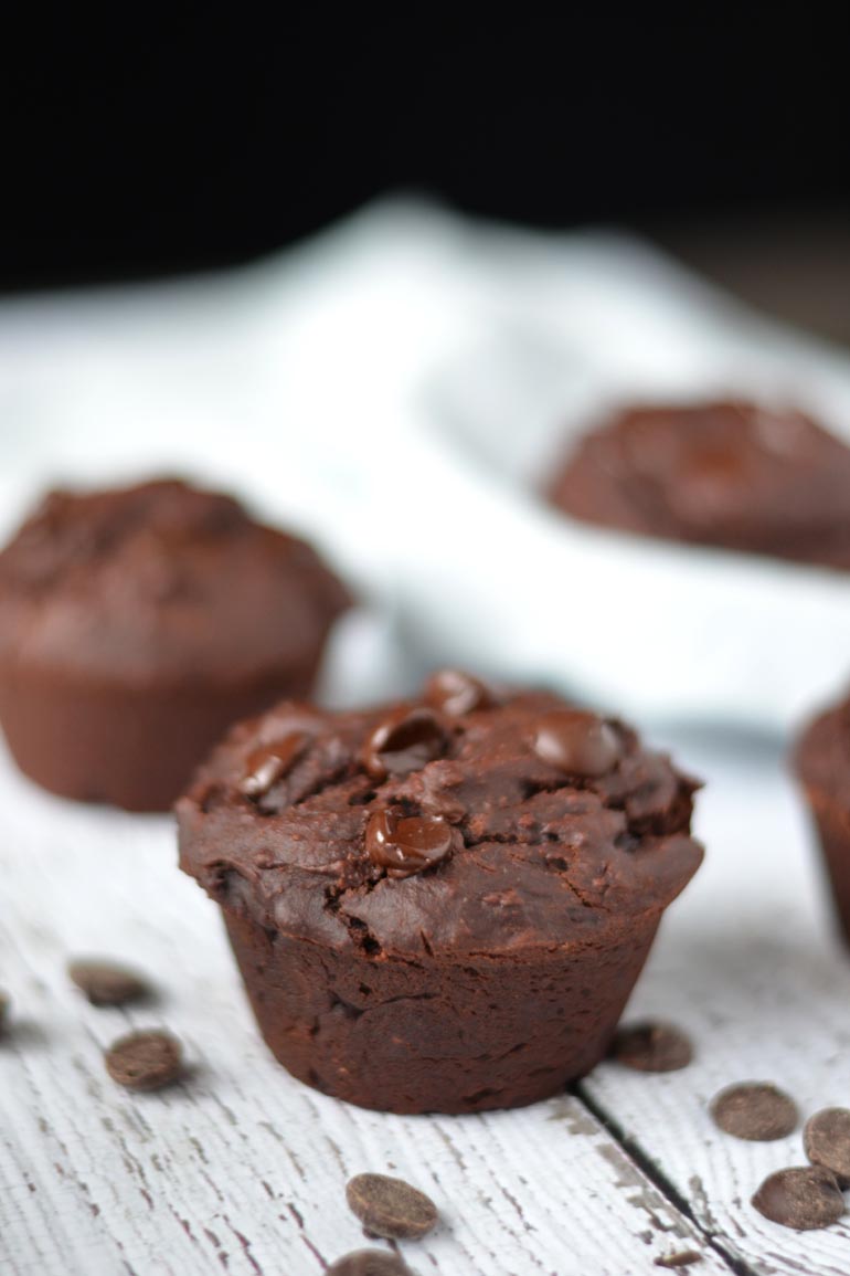 Vegan chocolade brownie muffin recept
